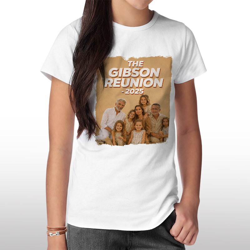 Custom Family Reunion T-Shirt – 100% Cotton, US Sizing, Delivered in 7 Days