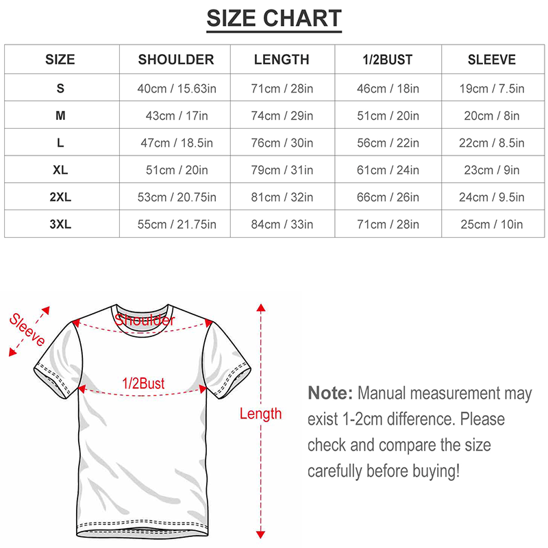 Unisex Size Chart