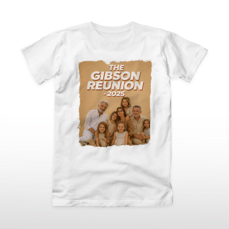 Custom Family Reunion T-Shirt – 100% Cotton, US Sizing, Delivered in 7 Days