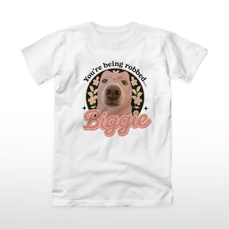 Custom Pet Photo & Name T-Shirt – Personalized Dog or Cat Design, 100% Cotton