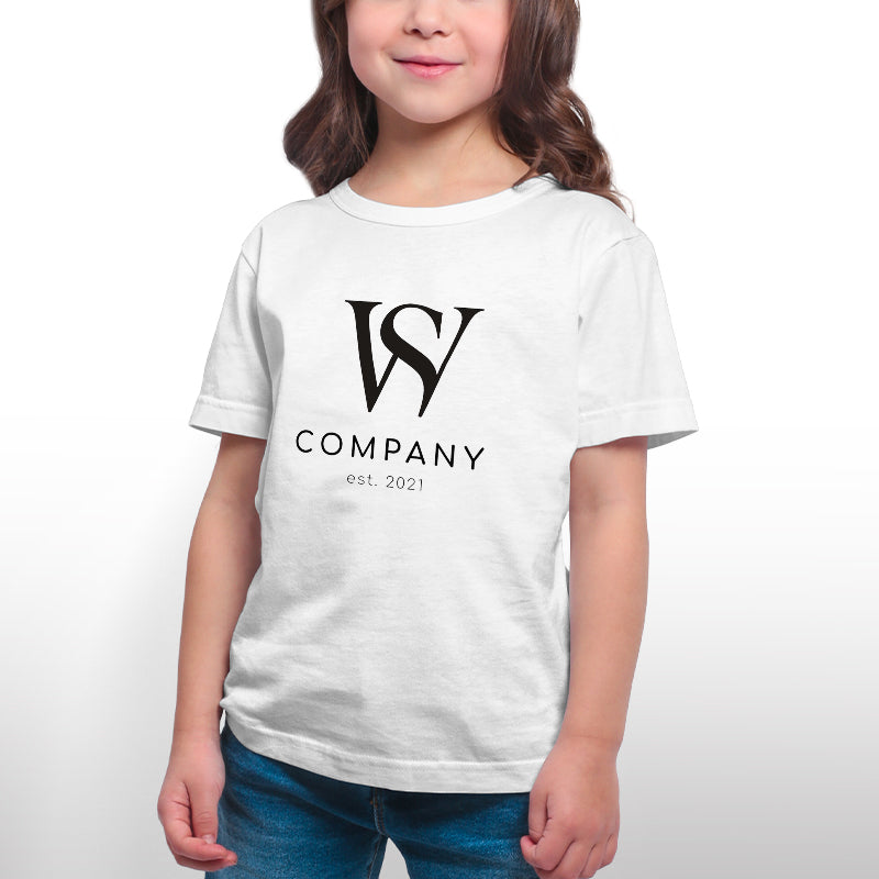 Custom Company Logo T-Shirt – Add Your Business Name & Text, 100% Cotton, Perfect for Teams & Events