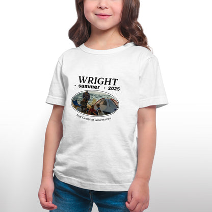 Custom Family Camping T-Shirt – 100% Cotton, US Sizes, Delivered in 7 Days, Free Shipping for 2 or More