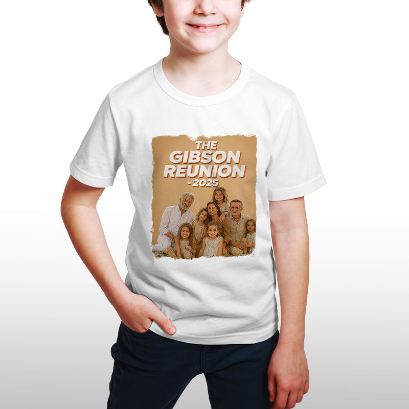 Custom Family Reunion T-Shirt – 100% Cotton, US Sizing, Delivered in 7 Days