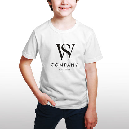 Custom Company Logo T-Shirt – Add Your Business Name & Text, 100% Cotton, Perfect for Teams & Events