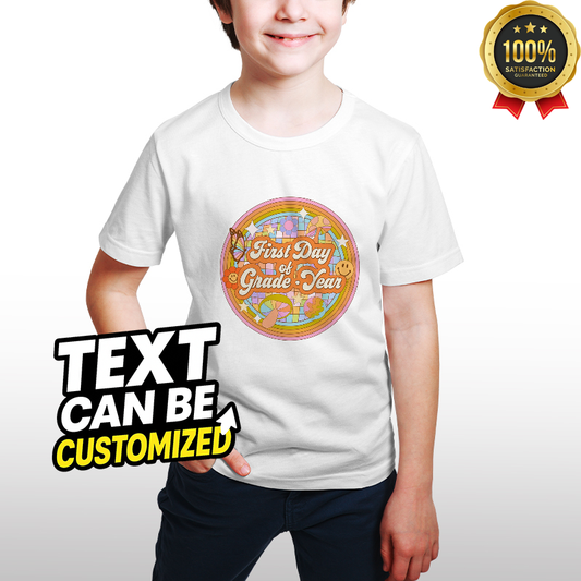 Custom Back to School T-Shirt – Personalized Text, Perfect for Students, Teachers & First Day Photos