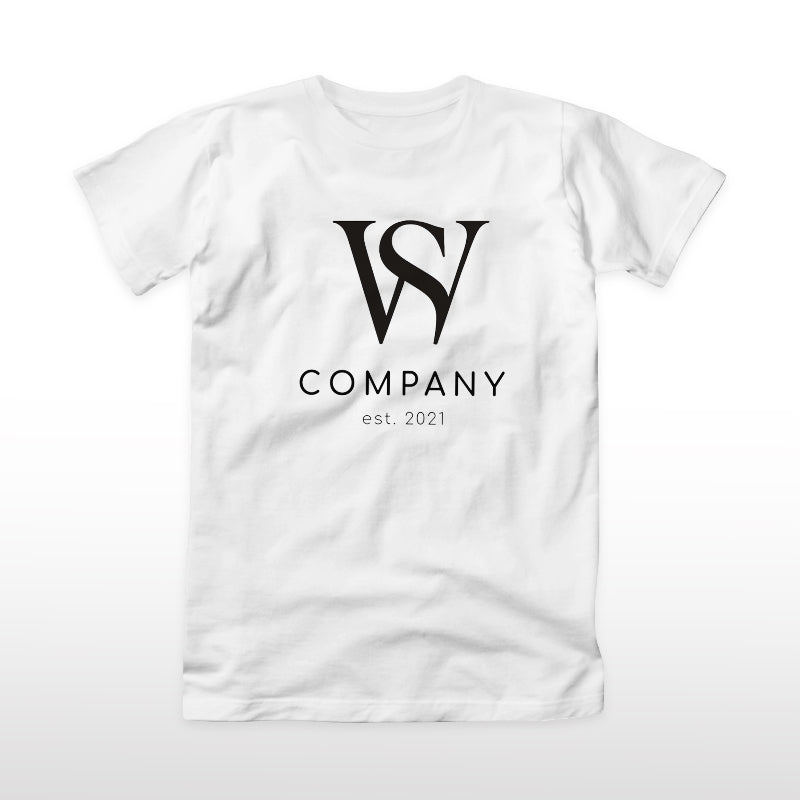 Custom Company Logo T-Shirt – Add Your Business Name & Text, 100% Cotton, Perfect for Teams & Events